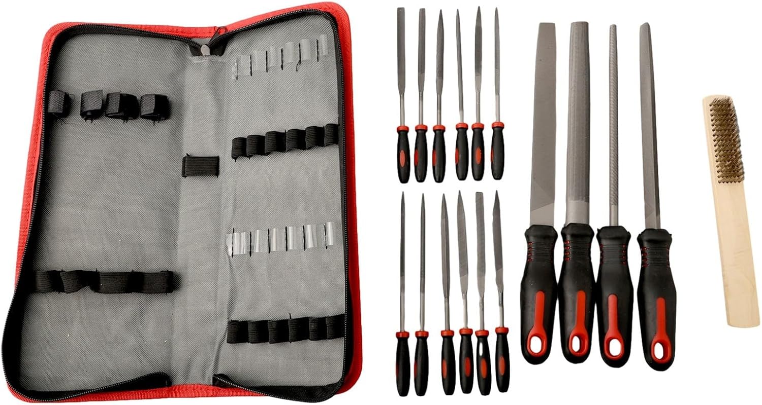 Compact Hand File Kit with Various Shapes for Precision Filing and Smoothing in Craft Projects