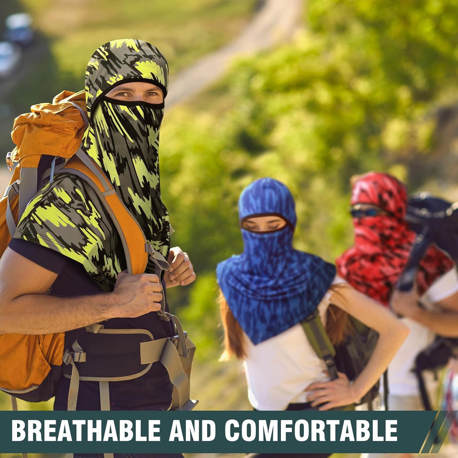 8 Pcs Balaclava Full Face Masks Summer Balaclava Long Face and Neck Cover Breathable Sun Protection for Men Women