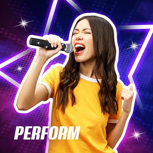 Miniatura 6 de Sanwuta Micrófono falso para Halloween, diamantes de imitación brillantes, micrófono de juego de plástico, micrófonos deslumbrantes con purpurina