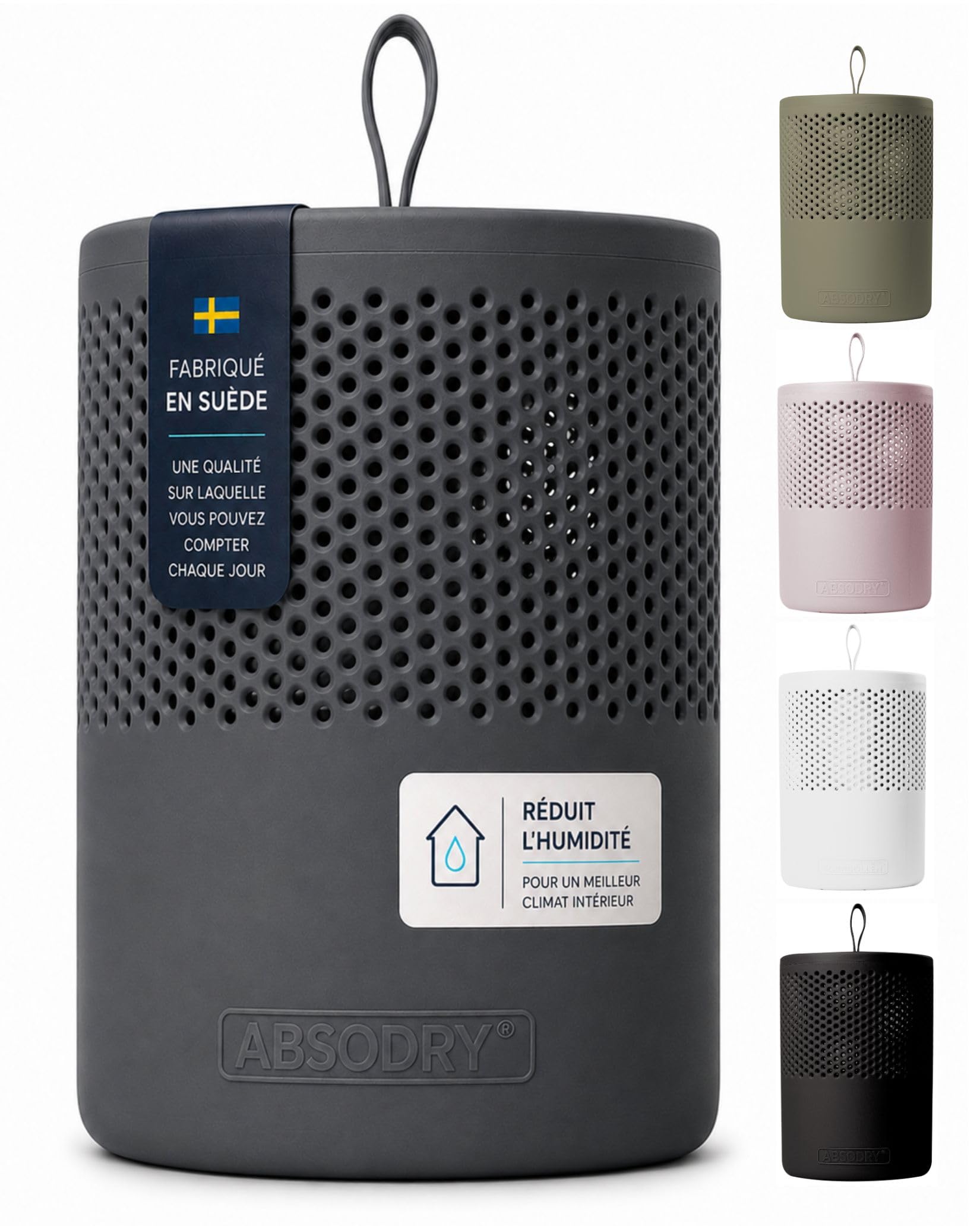 AbsoDry Duo Family - Déshumidificateur d'air anti moisissure non électrique - Ab