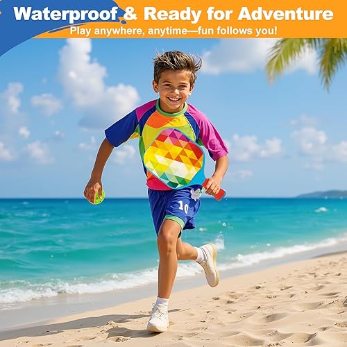 Miniatura 7 de Stocking Stuffers Kids Pickleball Paddles- Boys Toys for Kid Ages 4 5 6 7 8 Year Old Boys Girls Gifts, Beginner Easy to Use Backyard Ball Games Set