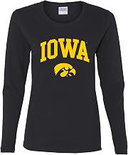 NCAA Arch Logo, Team Color Womens Long Sleeve T Shirt, College, University