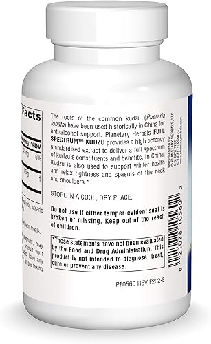 Miniatura 2 de Planetary Herbals Tabletas Kudzu de espectro completo, 120 unidades