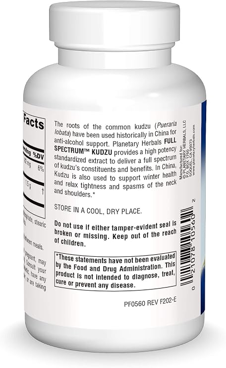 Planetary Herbals Full Spectrum Kudzu Tablets, 120 Count