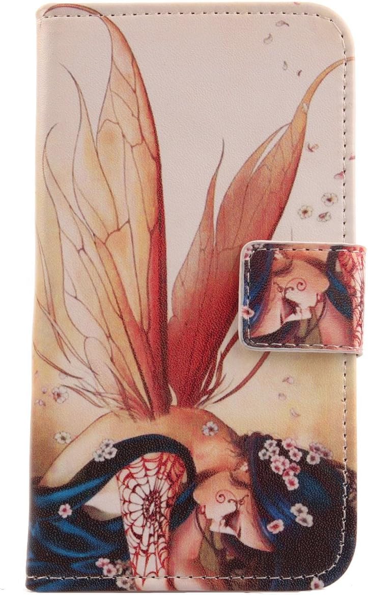 Lankashi Painted Flip Wallet-Design PU Leather Cover Skin Protection Case For STK Ace Plus 5.5" Wing Girl Design