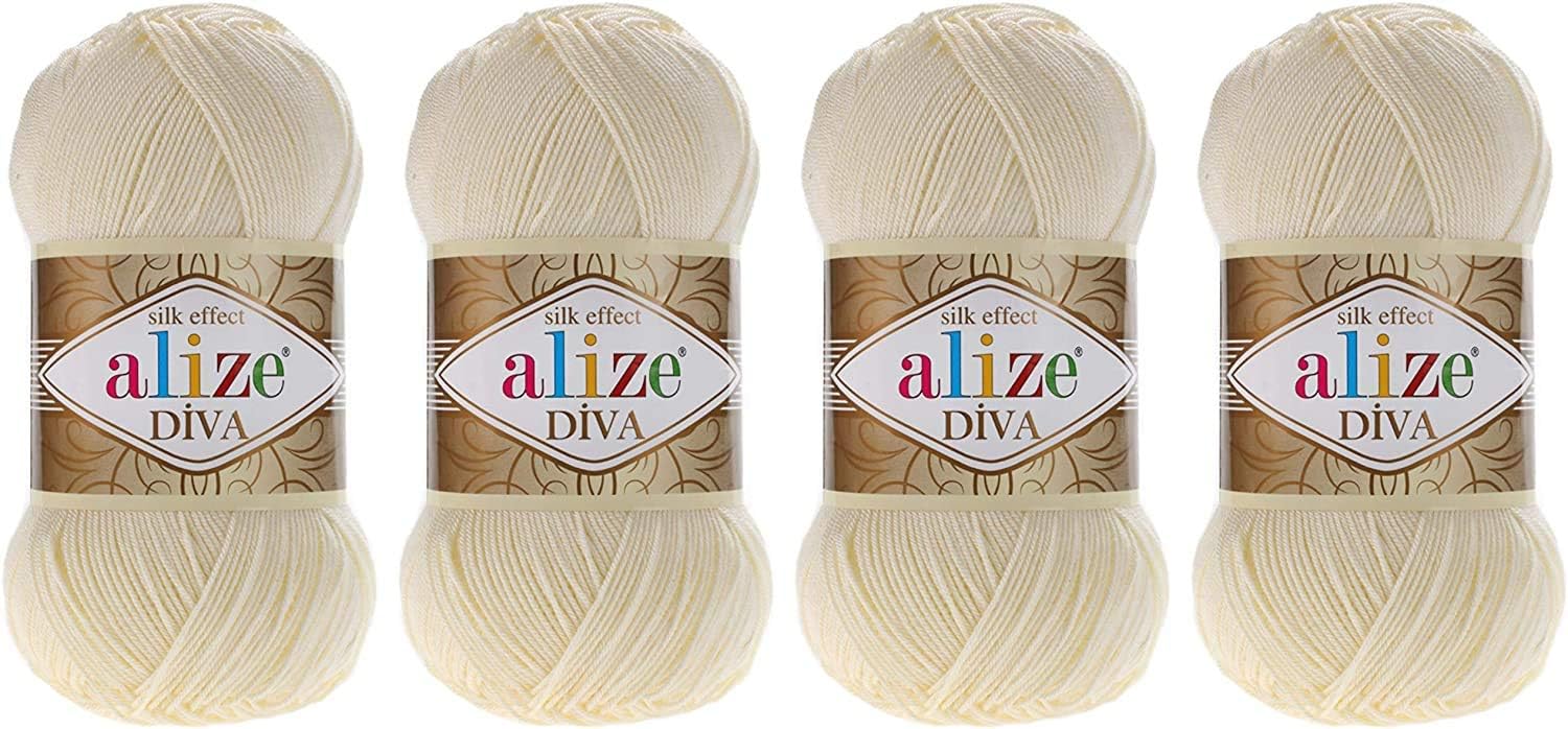 Alize Diva Ombre Batik Yarn - 1 Skein 250gr / 957yds, 100% Microfiber Acrylic, Sport Weight, Silky Effect - View #10