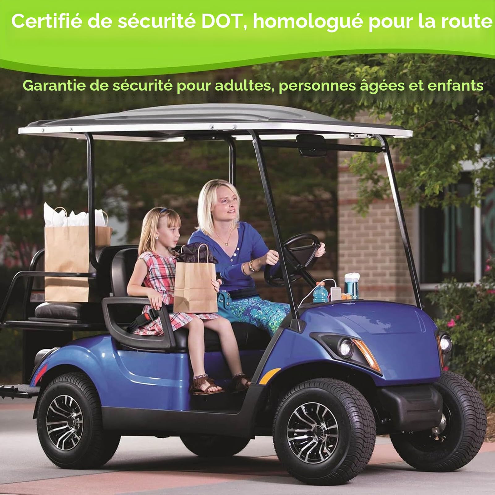 Ceinture de sécurité Respirante Réglable 53,15 Pouces, Ceinture de sécurité Universelle pour la Tondeuse à Chariot élévateur Tracteur, Installation Facile et épreuve