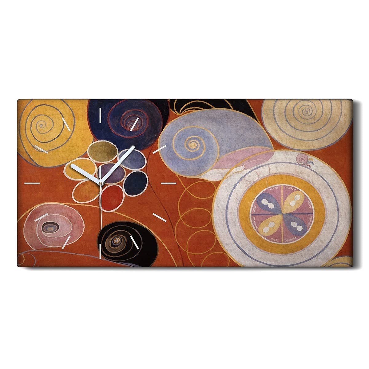 Horloge sur Toile Décoration Salon et Chambre Moderne 60x30cm