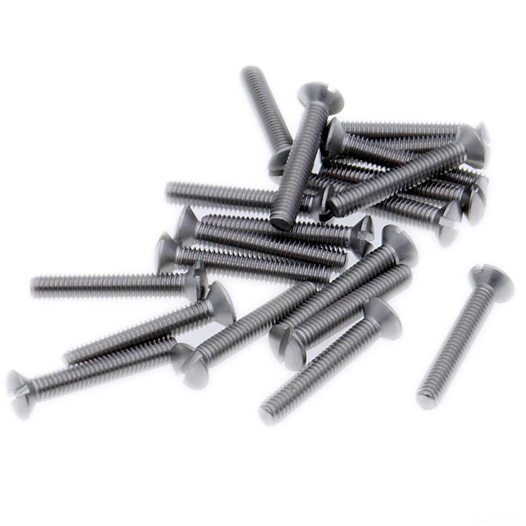 Singularity Supplies M4 (4Mm X 45Mm) Slot Raised Countersunk Machine Screw (Bolt) - Stainless Steel (A2) (Pack Of 20)