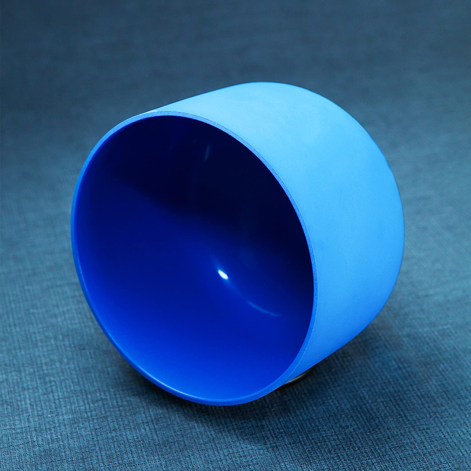 Hye-eun Set di 3 campane tibetane in cristallo, 432 Hz, colori Set di 3 ciotole al quarzo, con custodia per il trasporto, per la meditazione, per il relax, la guarigione dello yoga