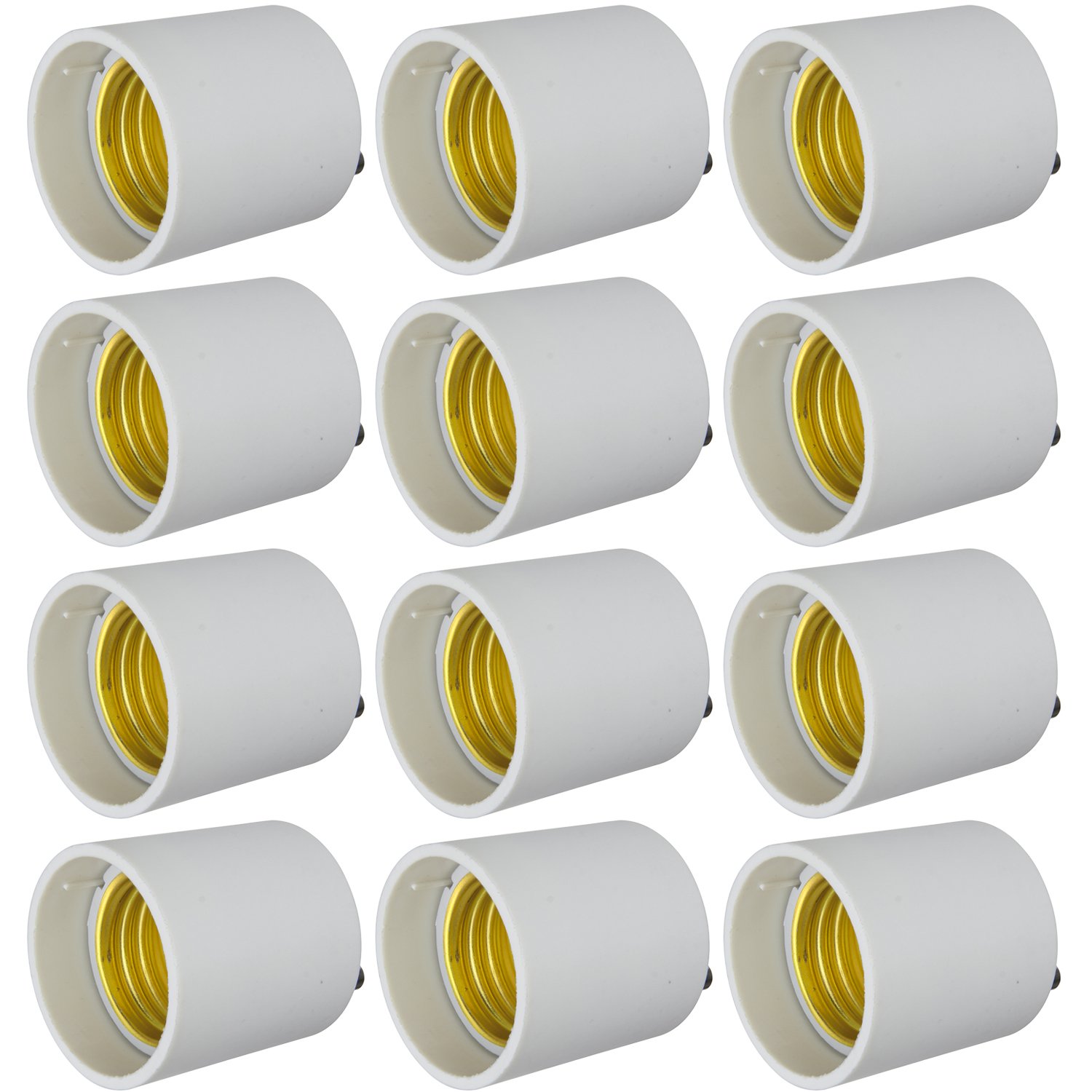 12 Pack Sunlite E139 GU24 To Medium (E26) Base Adapter