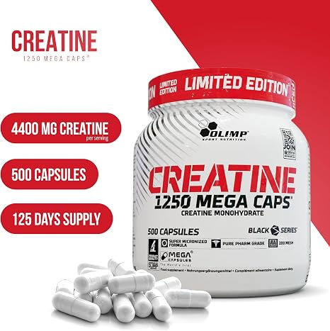 Olimp Creatine 1250 Mega Caps 5901330071256 White 500 Limited Edition