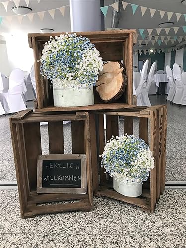 Miniatura 10 de Baby's Breath - Flores artificiales a granel, paquete de 10 (30 unidades), flores de plástico de imitación de gypsophila para manualidades, ramo de