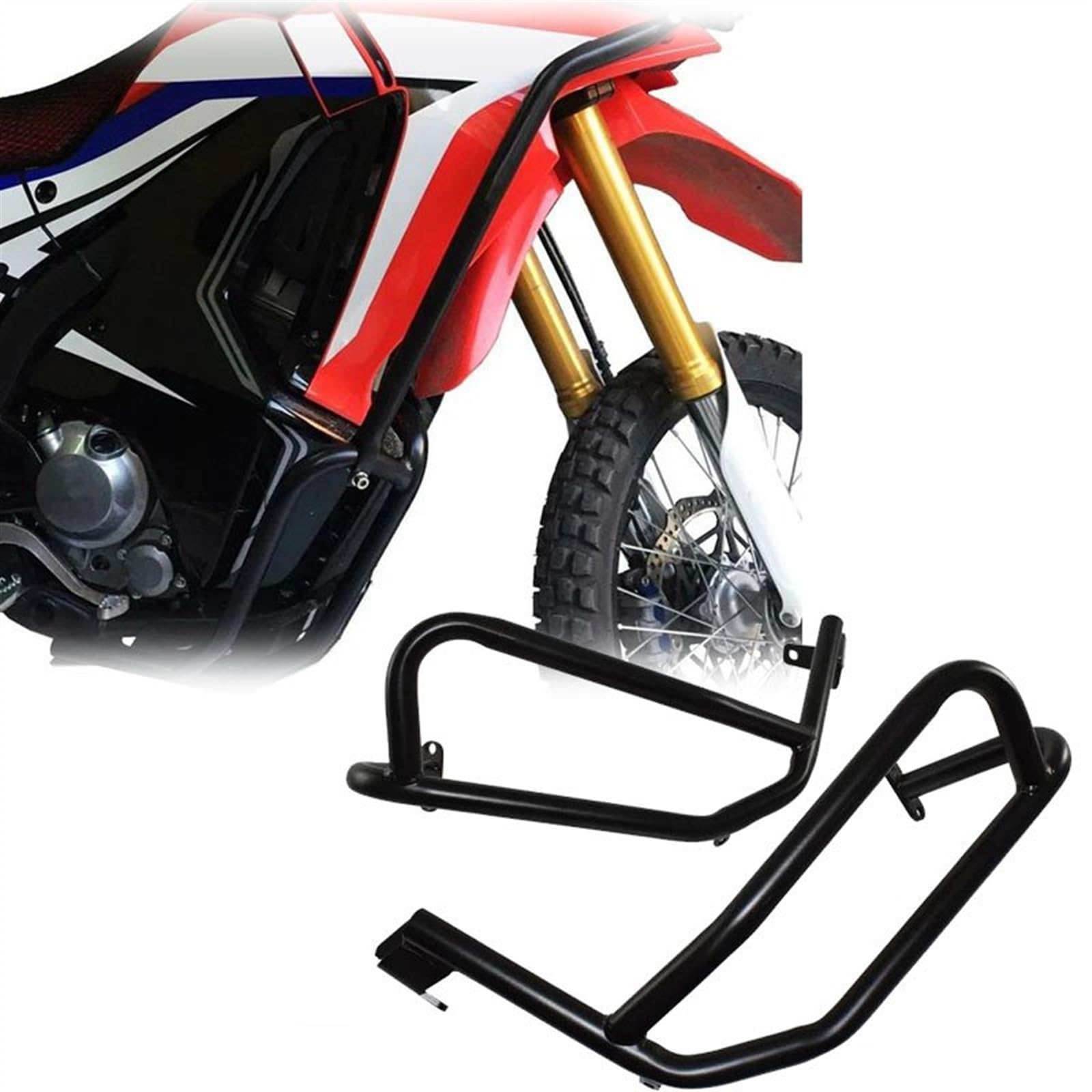 Accessori per motociclette Paraurti Motore Inferiore + Superiore Per Moto Barra Di Protezione Telaio Per Honda CRF250L CRF250 CRF 250 Per Rally 2017-2022 2018 2019 2020 2021