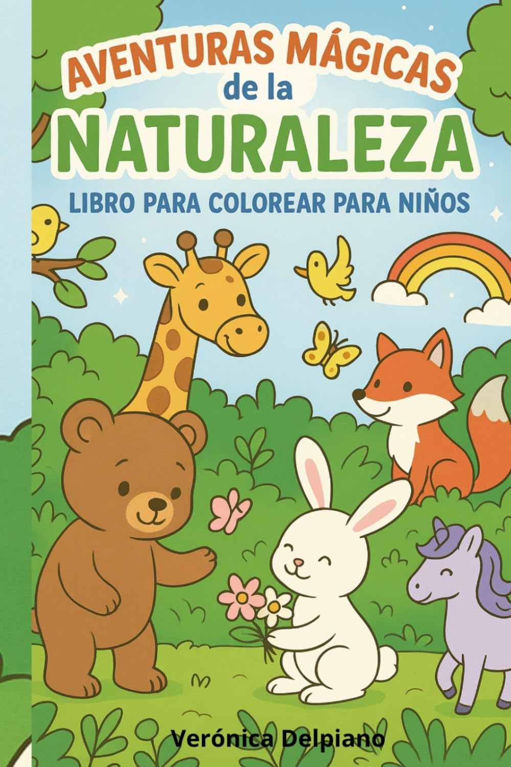 AVENTURAS MAGICAS DE LA NATURALEZA: Libro para colorear para niños