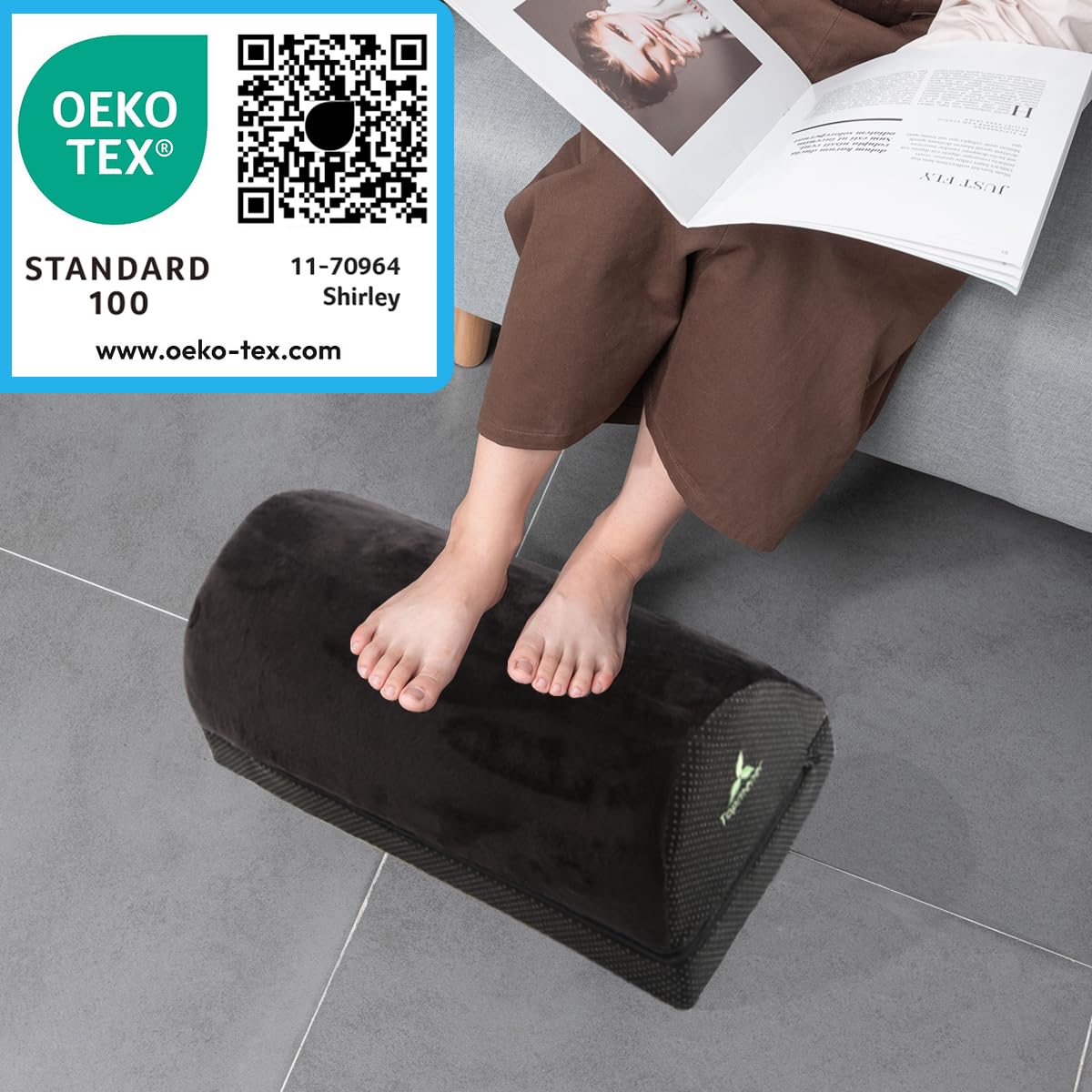 Poggiapiedi ergonomico per seggiolone a dondolo superficie in gomma antiscivolo