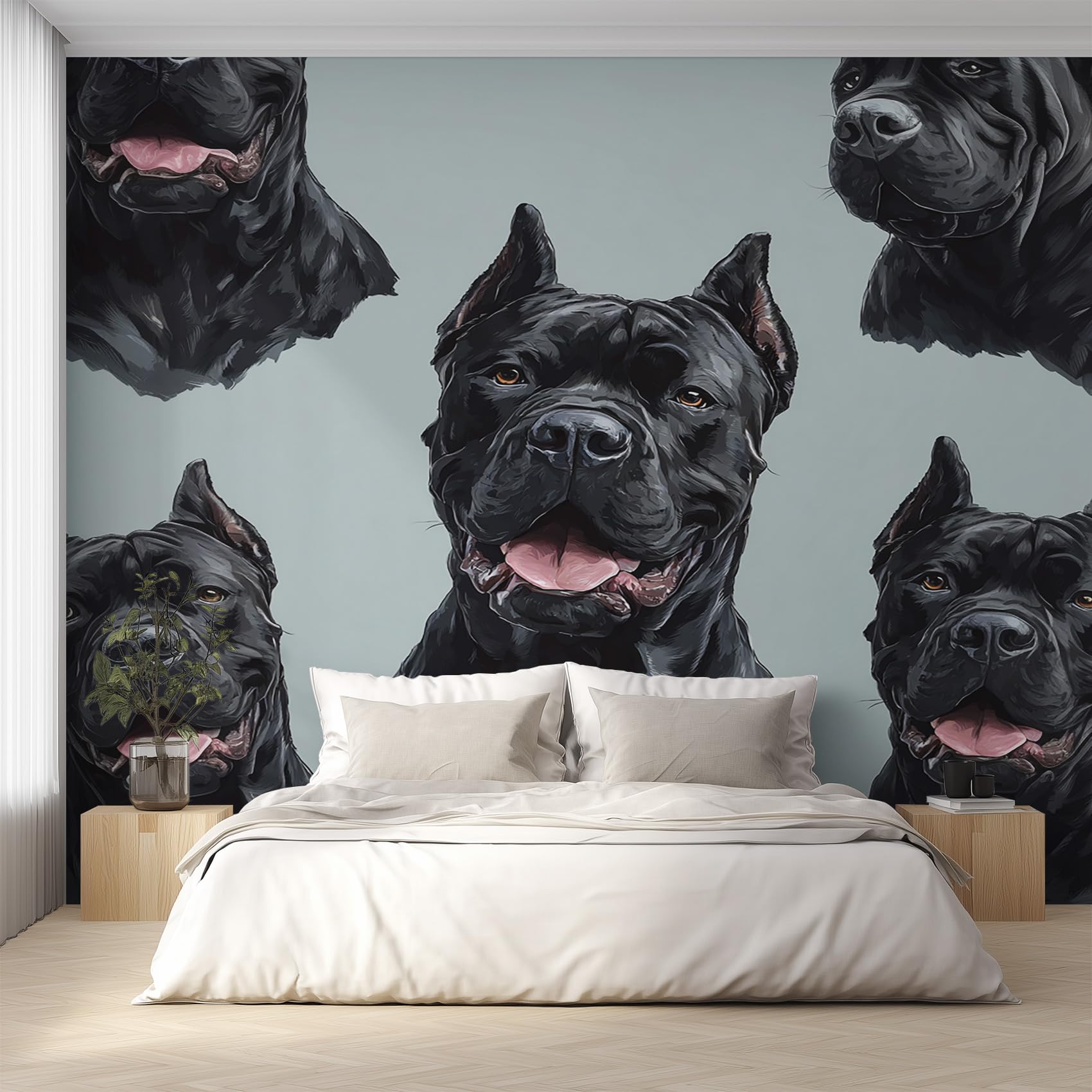 Papier peint panoramique Cane Corso 366x254 cm poster mural salon