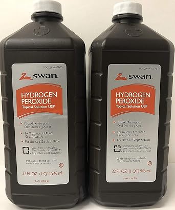 Hydrogen Peroxide Topical Solution 32 Oz (2 Pack)