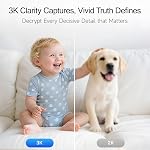 3K Caméra de sécurité intérieure w/Lifetime Free AI Détection (2K Cam 2 Boîte)