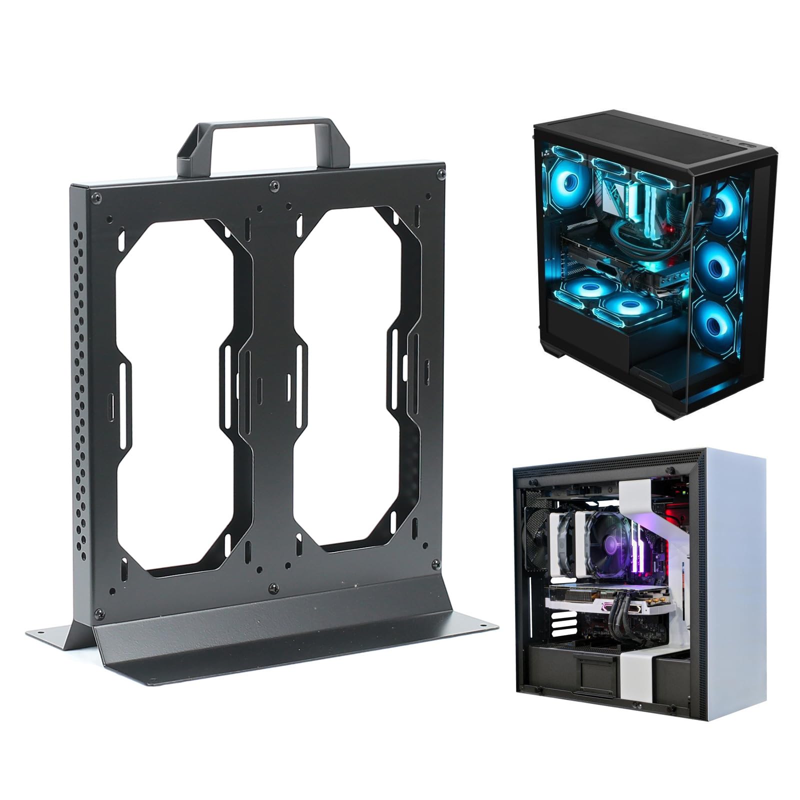 Esterno Due 240 Radiatori Staffa Telaio In Metallo per Migliora I Sistemi di Raffreddamento PC Stabilità Metallo Esterno Computer CPU Cooler Staffa di Montaggio