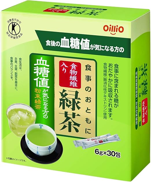 Amazon トクホ 日清オイリオ 食物繊維入り緑茶 30包 食後の血糖値が気になる方の粉末スティック緑茶 日清オイリオ 日本茶 通販