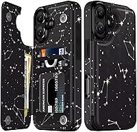 Vista 10 de LETO para iPhone 15 Pro Funda tipo cartera - Tapa tipo folio con patada - Diseños de moda - Tarjetero - Funda protectora para mujeres y niñas - 6.1