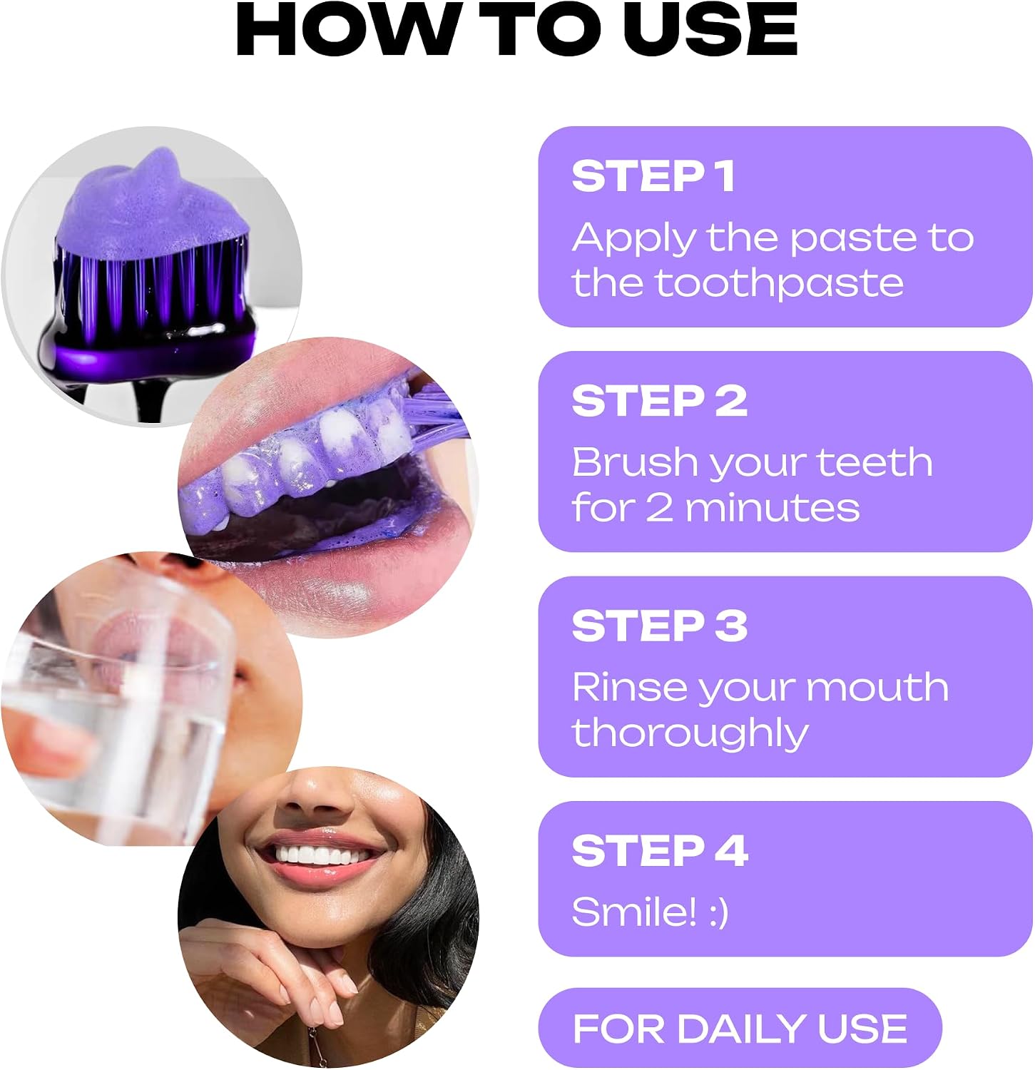 Teeth Whitening Foam | 50ml | Mild Ingredients for Daily Use