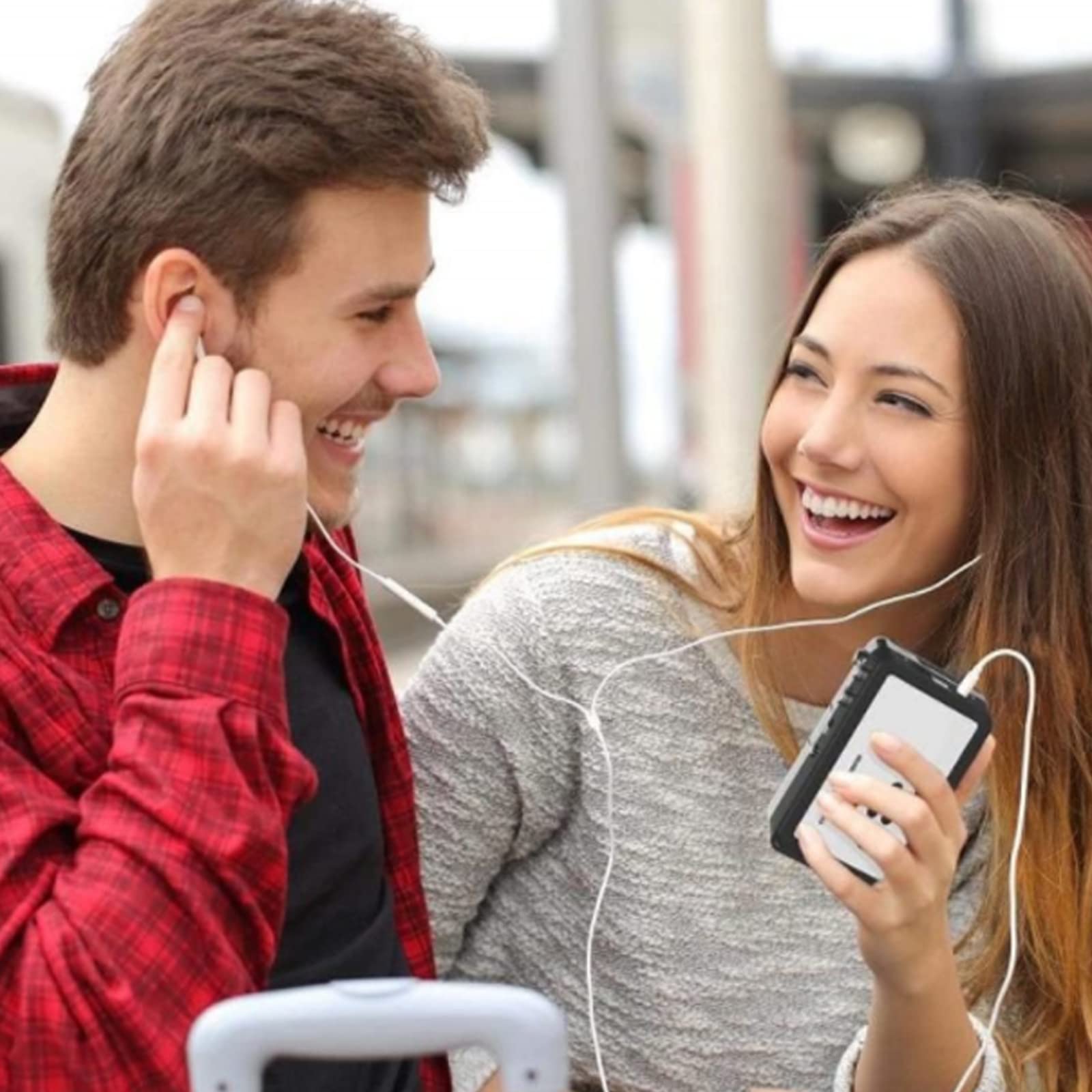 Convertitore di cassette USB, converte cassette in MP3 con riproduzione, salva direttamente sull'unità flash USB, facile registrazione
