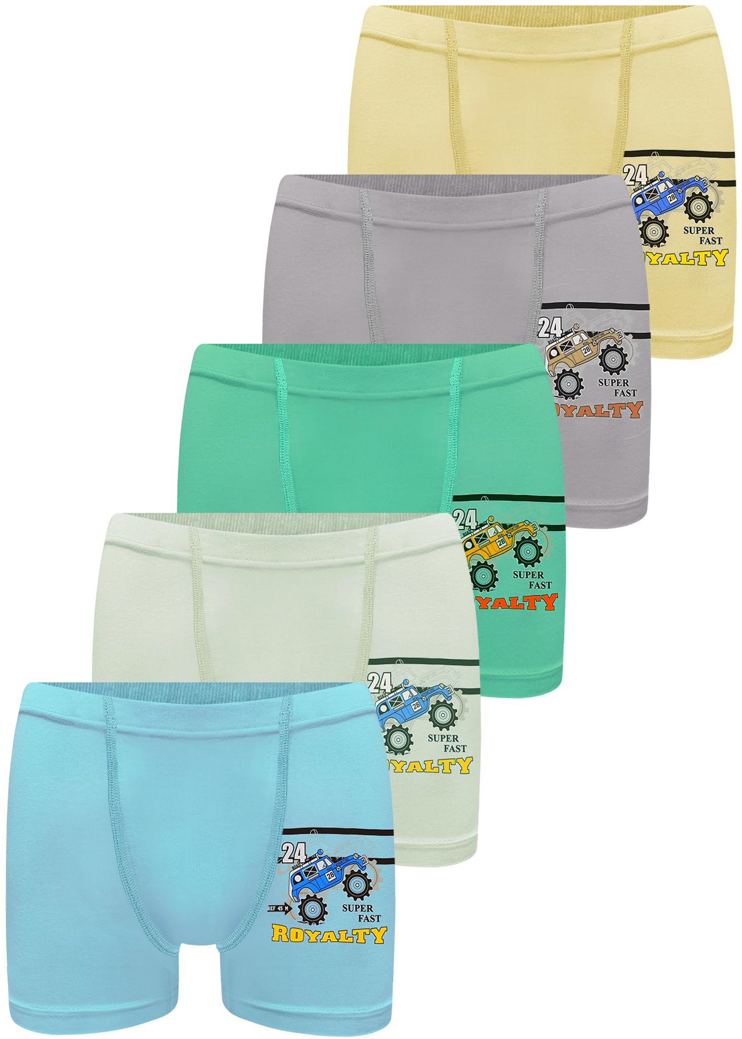 LOREZA Jongens Boxershorts - 100% Katoen - Maten 2-15 Jaar - Pack Van 5 Of 10 Stuks