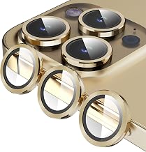Jeluse Camera Lens Protector for iPhone 17 Pro Max/17 Pro/16 Pro Max/16 Pro/15 Pro Max/15 Pro/14 Pro Max/14 Pro, 9H Tempered Glass Screen Protector Cover Alignment Kit Metal Individual Ring