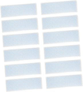 STOBOK 40Pcs Washi Tape Sample Boards Thick Rounded Corner Plastic Organizer for Scrapbooking DIY Crafts and Journaling Decorative Washi Cards