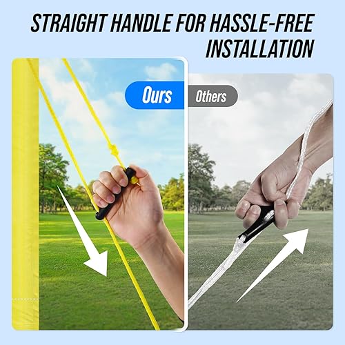 Miniatura 7 de Outdoor Volleyball Net Set for Backyard & Beach, 32FT Regulation Size, Easy Setup Adjustable Height Poles, Portable Net System with PU Volleyball