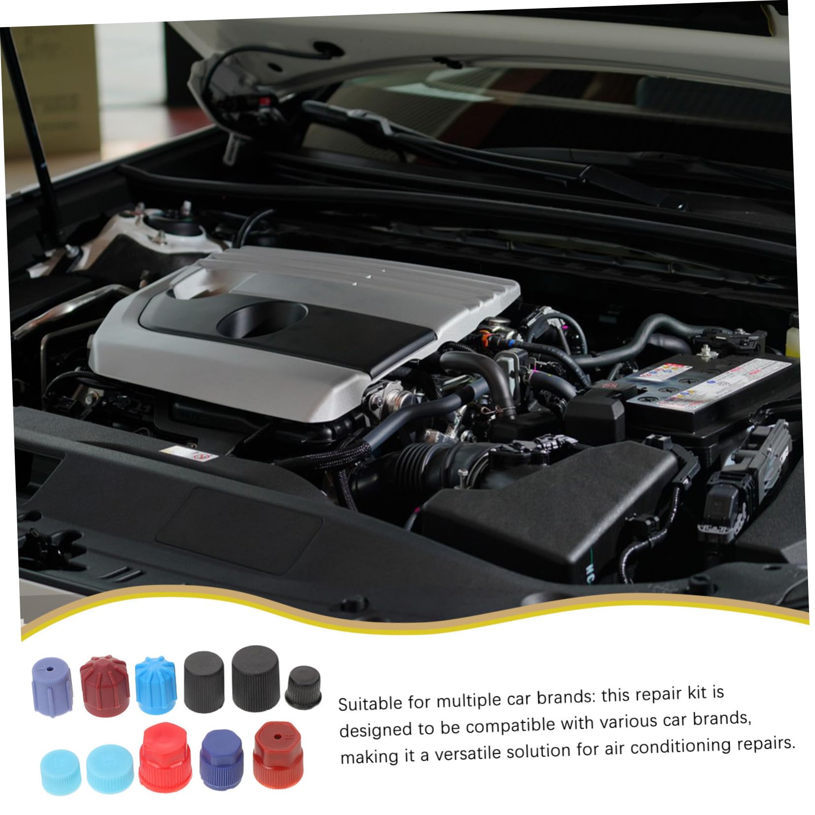 77 Stück Teiliges Set für Auto Klimaanlage Ventilkappen Schutzkappen für Ventilkerne Langlebig und Kompatibel mit Verschiedenen Automarken für Reparaturen