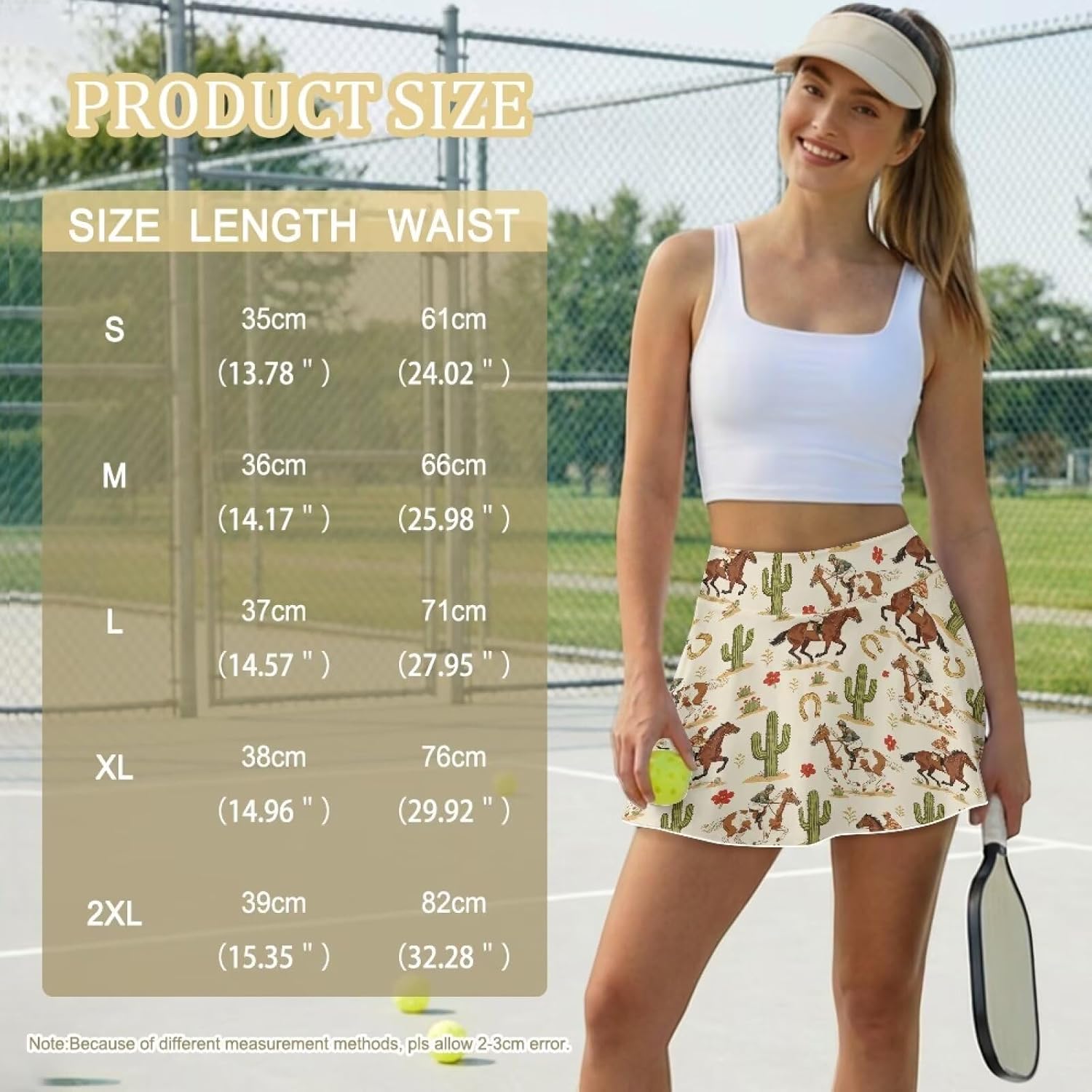 Suobstales Women Pleated Tennis Skirt with Shorts High Waist Golf Skort Mini Skirt Workout Skirt Athletic Skorts with Pockets