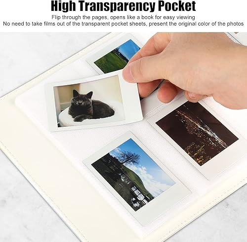 Miniatura 5 de Álbum de fotos de 288 bolsillos para cámara Fujifilm Instax Mini, álbum de fotos para Polaroid, cubierta de cuero, álbum de fotos para cámara