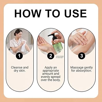 Body Care Oil, Deep Nourishment, Firm and Tightening Skin, Recover Skin Elasticity, Lasting Hydration, For Neck Chest Arms Thighs, 100Ml (4 pcs)