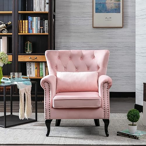 Miniatura 2 de Sillas de lectura Accent Midcentury - Sofá esquinero moderno y cómodo con respaldo copetudo para sala de estar, dormitorio, sala de recepción,