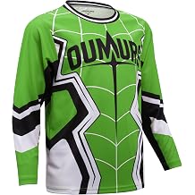 Oumurs Kids Cycling Jersey Youth Motocross Shirts for 3-14 Year Olds Dirt Bike Jersey for Motorcycle Bicycle BMX MX Offroad