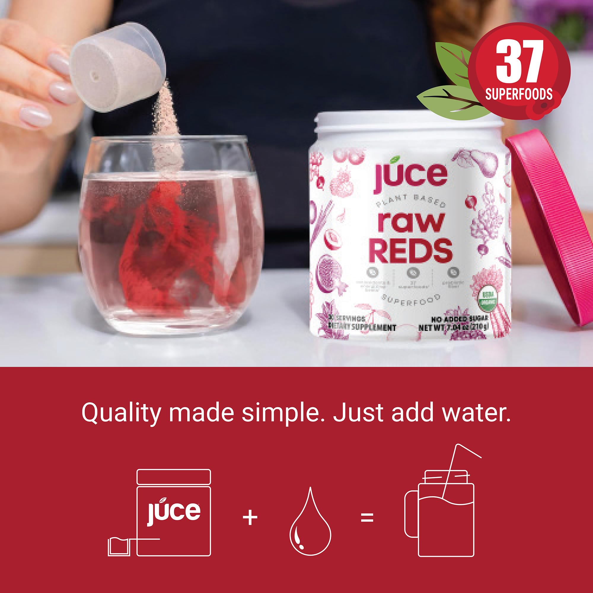 Terra Kai Organics Juce Raw Reds, 37 Superfoods with Beet Root, 30 Servings — Amazon image 7