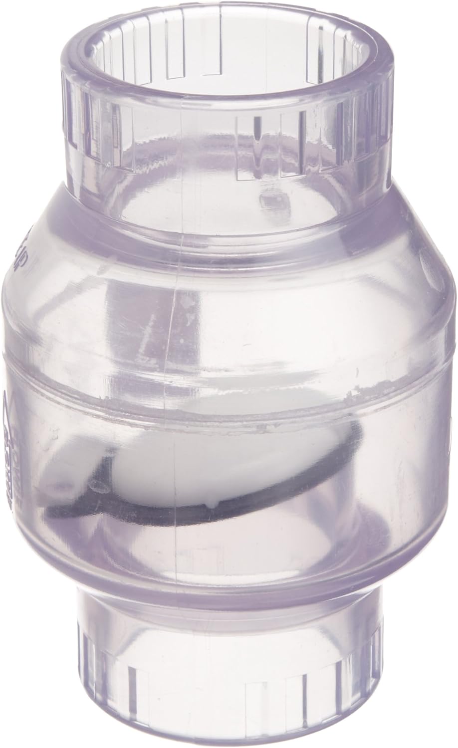 Spears S1520C20 PVC Utility Swing Check Valve, 2-Inch, Clear