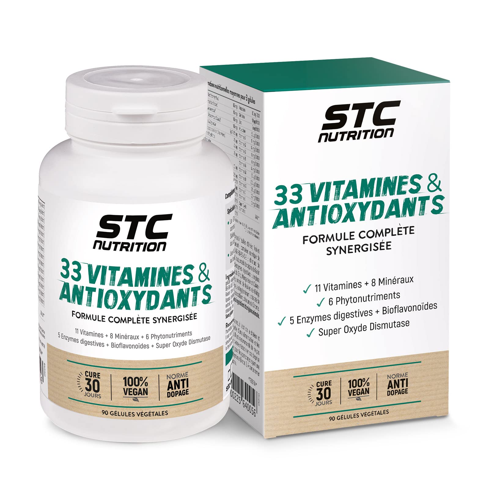 STC Nutrition 33 Vitamines & Antioxydants défenses naturelles 90 gélules