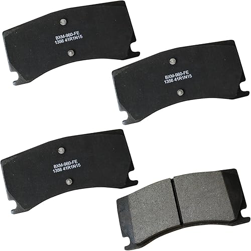 Vista 312 de Bendix Premium SBM8 - Pastillas de freno semimetálicas Premium para modelos seleccionados Buick Special, Camaro, Corvette, Phaeton, Olds F85, Vista