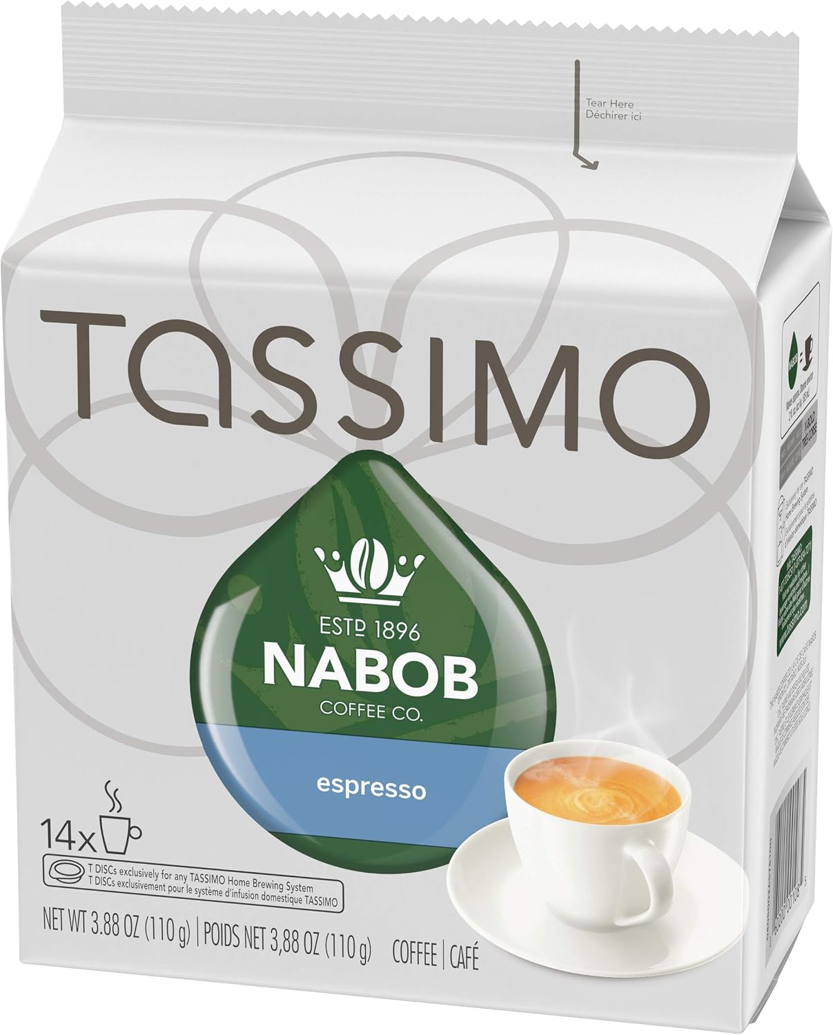Tassimo Nabob Coffee Espresso, 14 T 