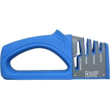 DMT Edgesharp Diamond Bench Pro 3-Stage Knife & Shear Sharpener, Restores Dull Blades, Scissor Sharpener with Non-Slip Base & Ergonomic Handle, 8L x 3.75"W x 1.5"H