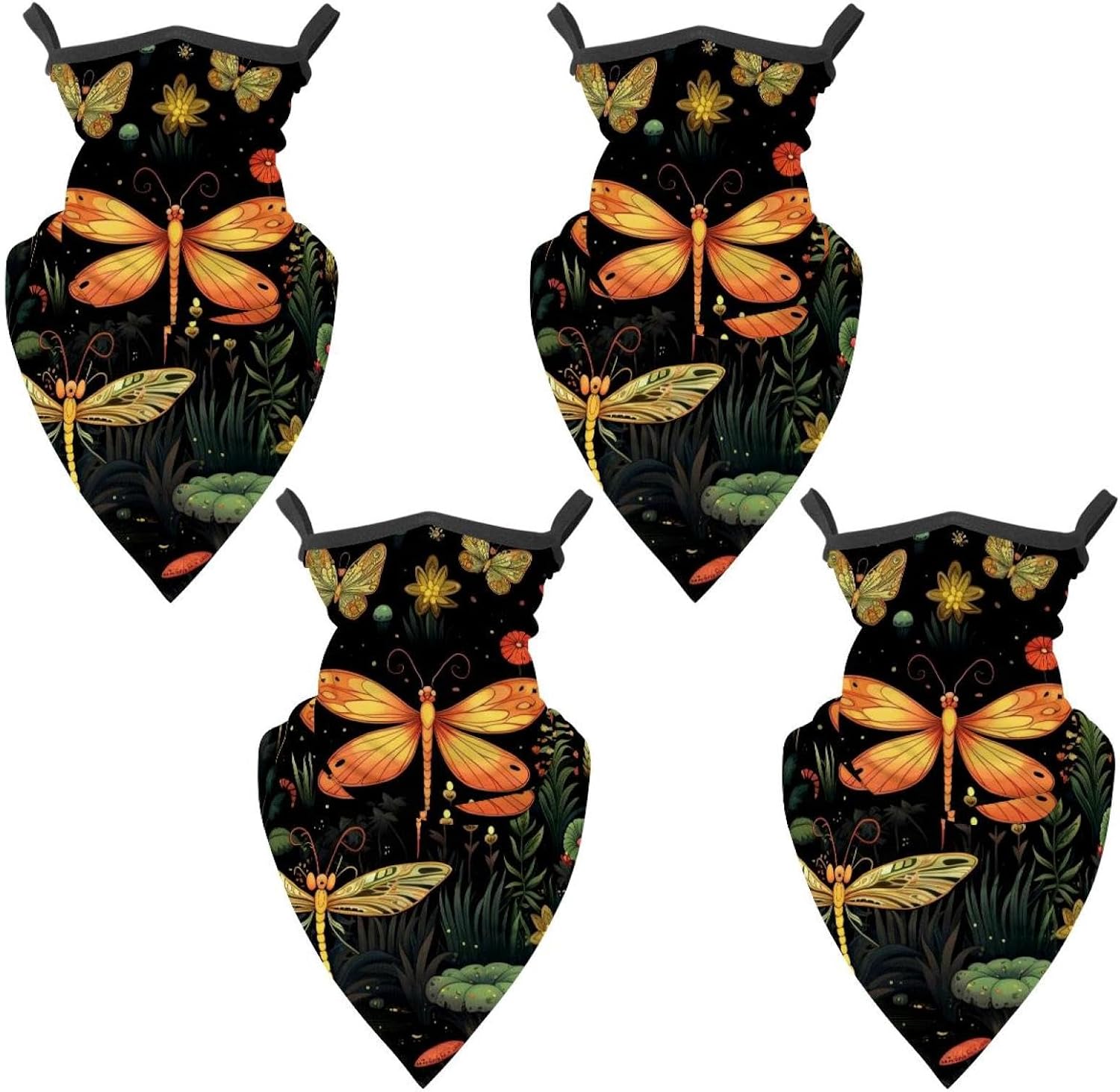 4 Pack Firefly Fishing Neck Gaiter - UV Face Mask Sun Protection for Men & Women