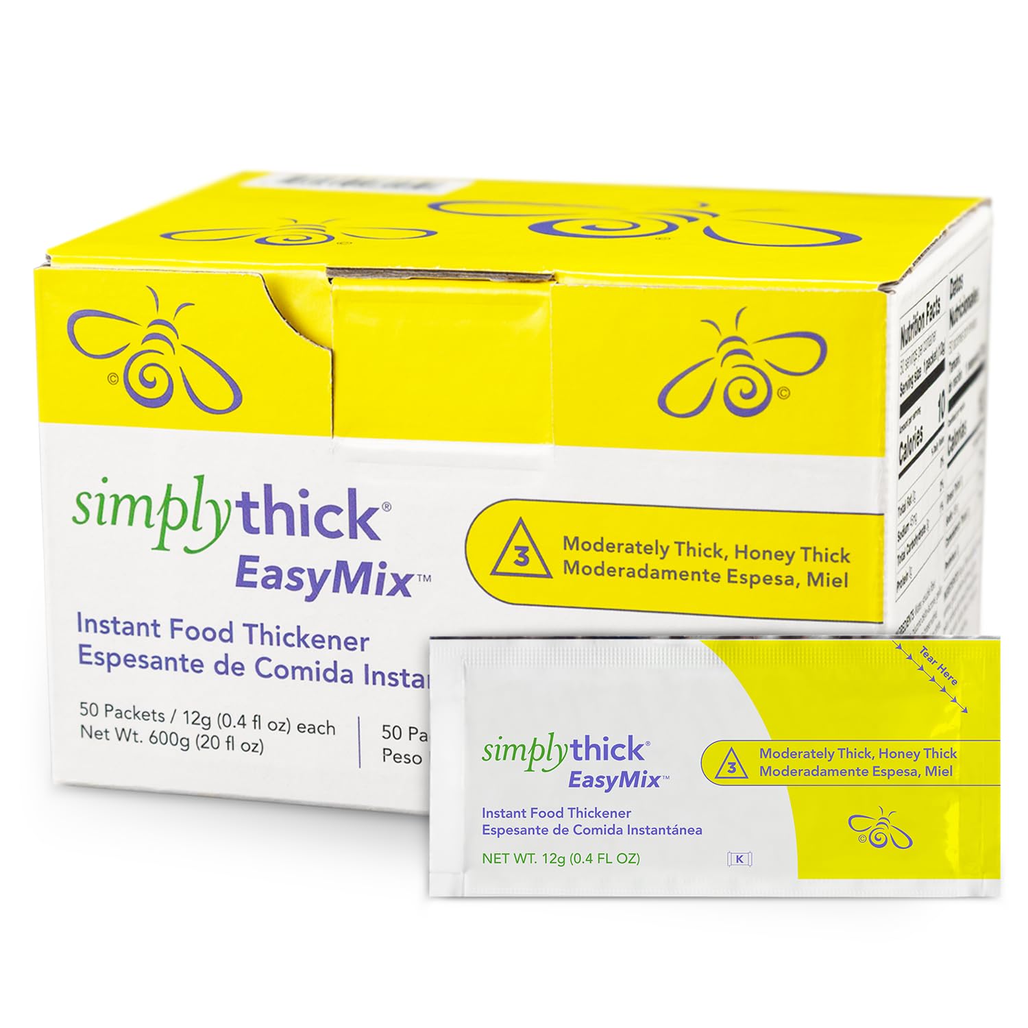 SimplyThick EasyMix Gel Thickener | 50 12g Packets
