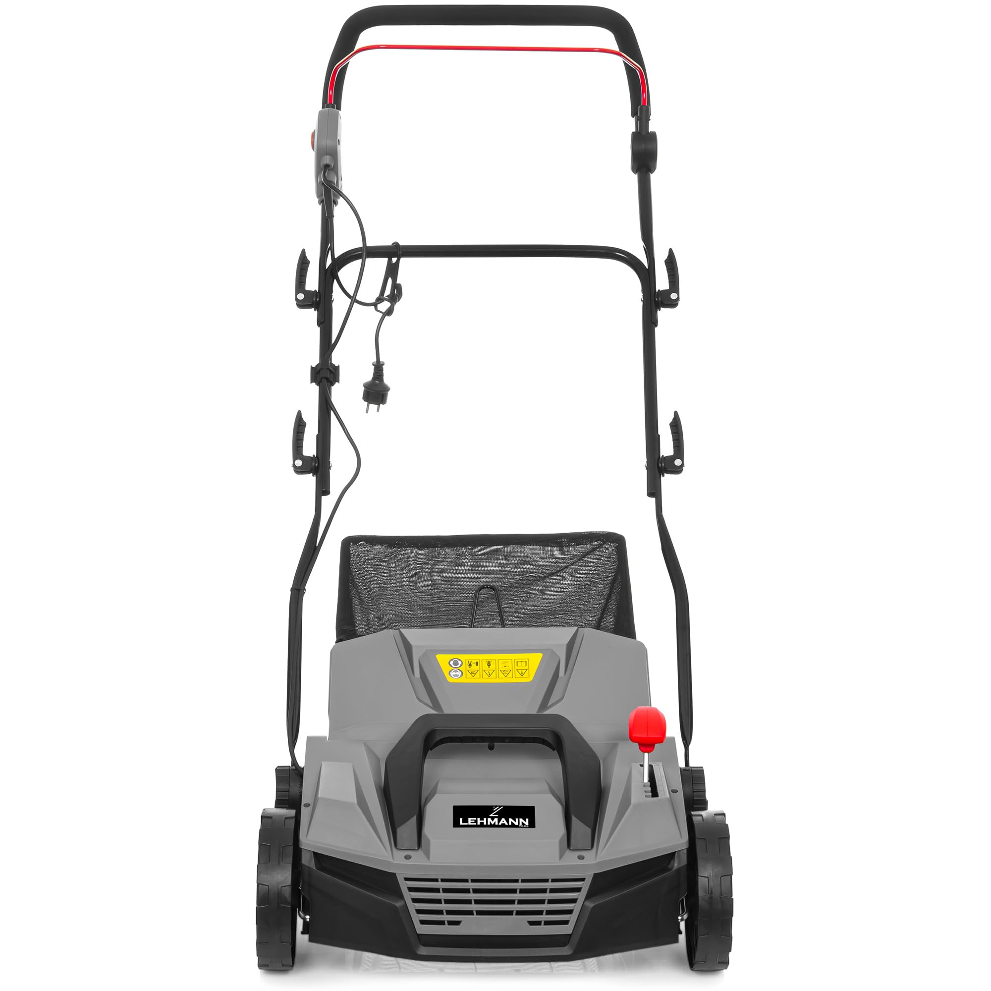 LEHMANN Teasel - Escarificador eléctrico con ancho de trabajo 38 cm, 2 W, 1800 W, ajustable en 5 niveles de -12 biz + 6 mm