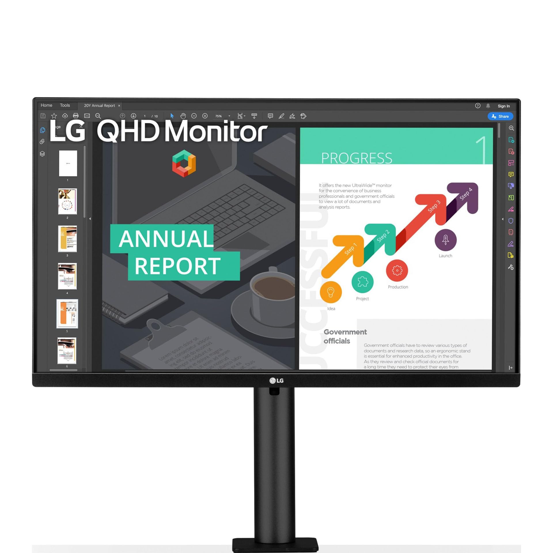 LG 27QN880P-B computer monitor 68.6 cm (27") 2560 x 1440 pixels...