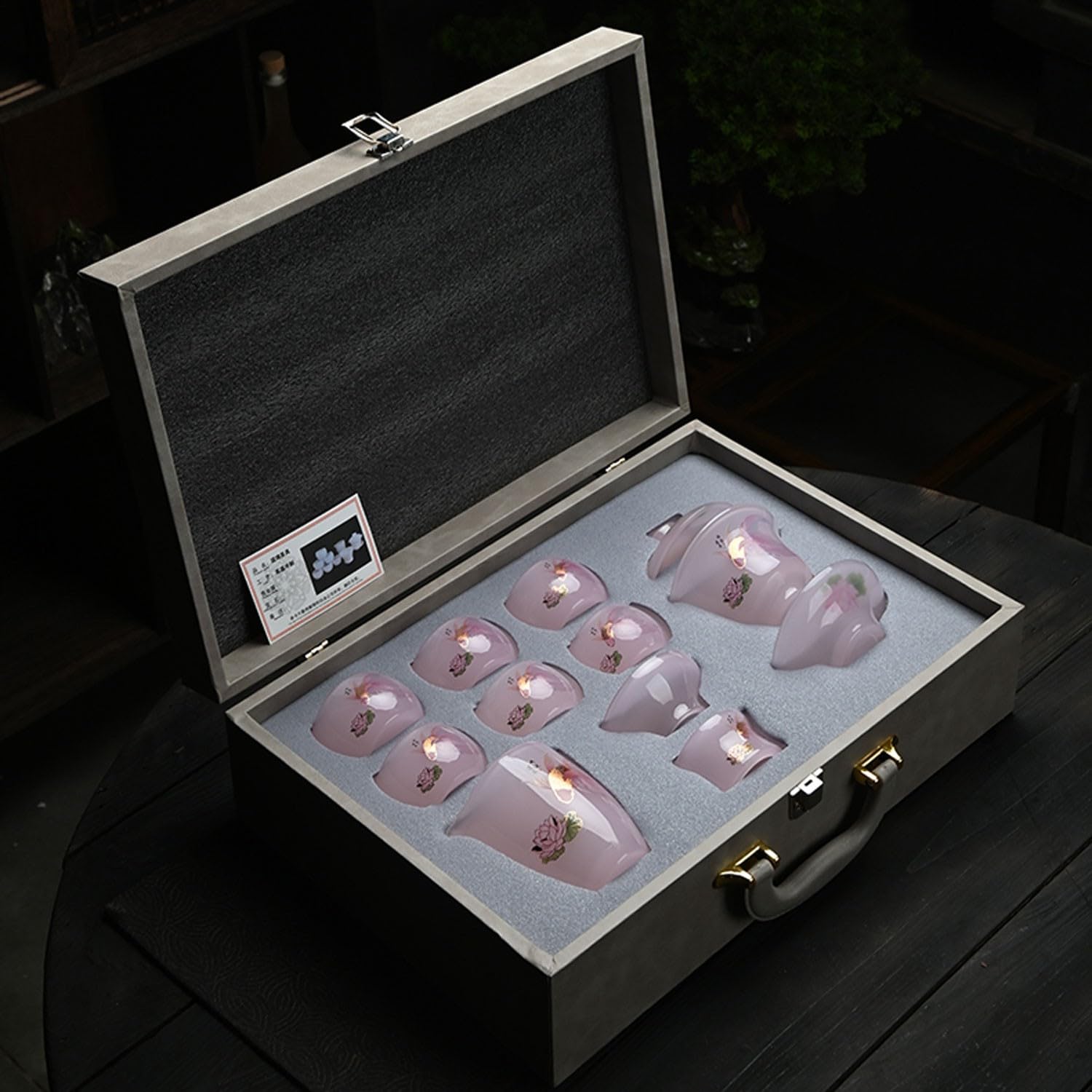 Teeservice, Teeservice, Teetassen-Set, Glas-Teeservice, Haushaltsterrine, Teekanne, Kung-Fu-Teeset, Geschenkbox Beauty Comes