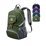 WATERFLY Small Lightweight Packable Backpack: 20l Ultra Light Foldable Travel Hiking Camping Daypack Day Pack for Man Woman